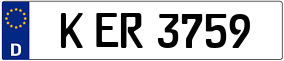 Trailer License Plate